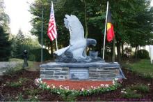 Monument to the 101st Airborn Division at the Mardasson Memorial in Bastogne Eagle Monument Bastogne